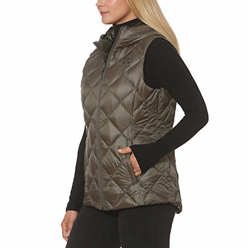 Gerry Women's Reversible Hooded Down Vest (Small, Olive/Camo) #TOP2