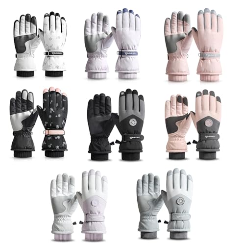 Adultos Luvas À Prova Dwaterproof Inverno Esqui Quente Tela Sensível Toque Manter Quente Esportes Ar