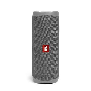 JBL Flip 5 draagbare Bluetooth luidspreker met oplaadbare batterij, waterdicht, compatibel met PartyBoost, grijs