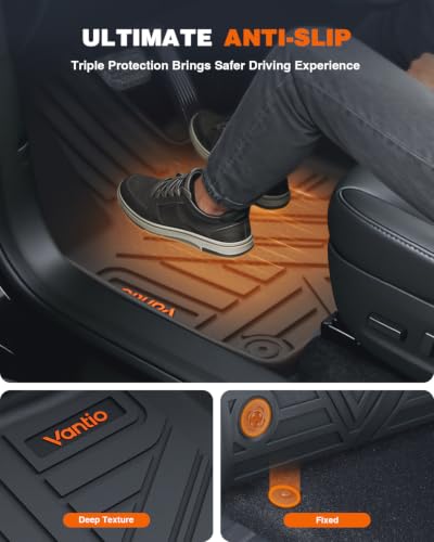 Image of Floor Mats & Cargo Liner for Mercedes-Benz GLE 2020-2025 2026, Custom Fit TPE All Weather Liners for GLE 350 /450 /580 /53 AMG /63 AMG S(5-Seat Models Only, Not for Coupe)