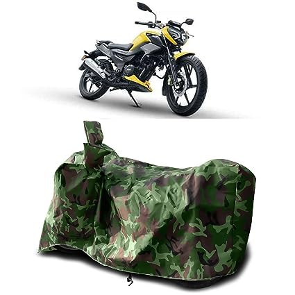 B R Enterprises 100% Waterproof(Tested) / UV Protection,Dirt & Dust Proof Bike Body Cover for TVS Raider 125 (Green Military)