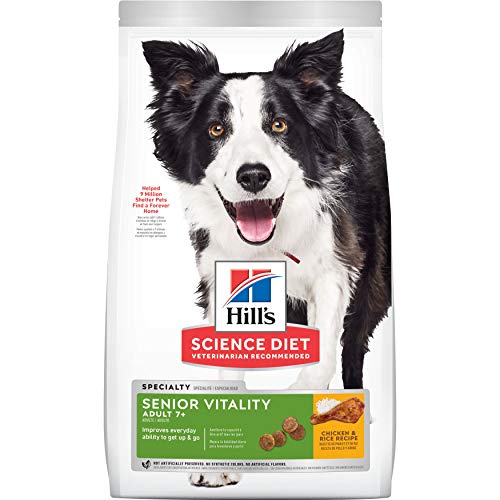 Hill's Science Diet Adult 7+ Senior Vitality dry dog food, 12.5 lb bag