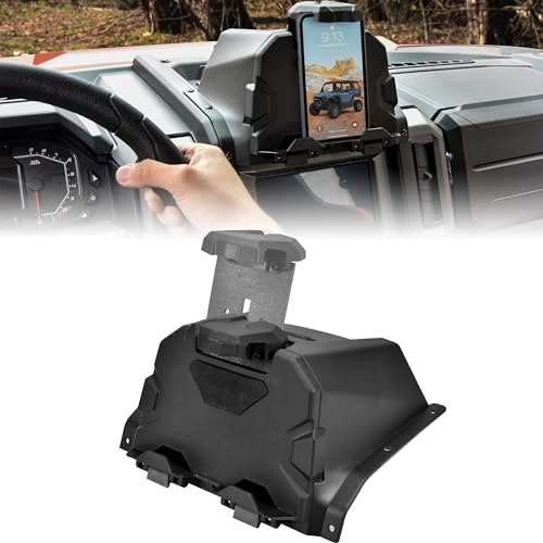 SAUTVS Tablet Mount Phone Holder with Storage Box for Polaris Xpe...