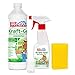 Pastaclean Kraftgel 1L - Konzentrat - unser stärkster Universalreiniger - stark gegen Verkrustungen, Fett, Stärke und Schmutz + 1 Schwamm + 1 MM Mini Spezialfasertuch