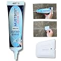 MUSTBEST Tile Grout Repair Kit Four Way Use, Repair, Renew, Repaint, Fill The Gaps, Fast Drying, Odorless, Waterproof And Pre-Mixed Grout Pen For Shower, Kitchen, Pool, Bathroom (White 13.4 Oz-380 Gr)