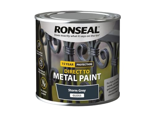Ronseal Direct to Metal Paint Storm Grey Gloss 250ml