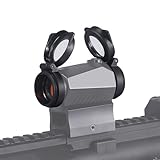 KEMIFON Red Dot Lens Cover Flip Up See-Through Caps Optics...