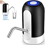 Retoo Wasserflaschen Pumpe Flaschen-Wasserspender Elektrische USB-Ladegerät Wasserspenderpumpe Trinkwasserschalter Wasserpumpe für Camping Küche Büro Barbecue 5W