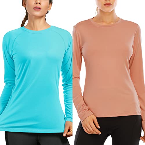 (Size: S) Womens Upf 50+ Long Sleeve Workout Running Shirts Quick Dry Outdoor Uv Sun Protection T-Shirt #TOP30