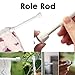 2 Pack Spring Tension Curtain Rods 18 to 28 inches Adjustable,Small Short Kitchen Curtains Rod,No Drilling,No Screws for Windows,Doorway,Bathroom White