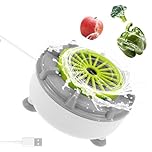 LuLobtg Vegetable Fruit Purifier, Portable Automatic Vegetable & Fruit Cleaner Washer, USB Powered, ABS Waterproof Vegetables Washing Machine for Vortex Technology to Remove Pesticide