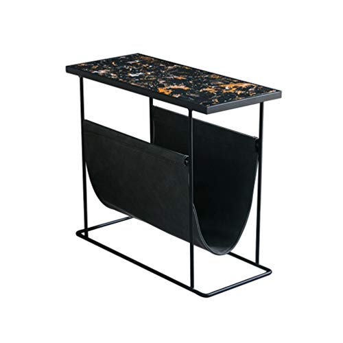 Golden Small Coffee Table Bedside Table, Creative Living Room Sofa Tab