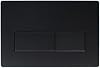 Geberit Sigma Replacement Flush Plate, Dual Flush Button for Sigma 01/20/30/50 UP300 UP320 Cisterns (Black)