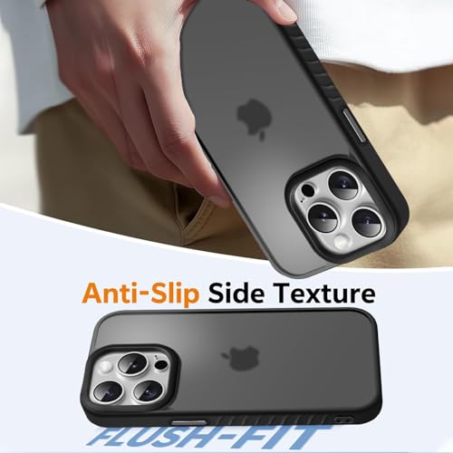 Image of KARWAN️ Shockproof Back Case Cover for iPhone 14 Pro | Camera Protection Bump |Shockproof Back Case Cover for iPhone 14 Pro - Black