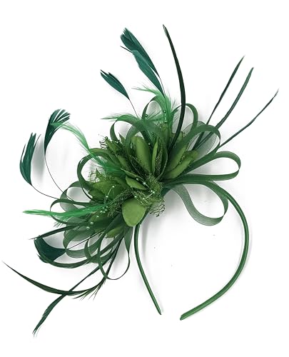 Caprilite Hoopmix bleu marine et vert : l'accessoire cheveux chic pour vos mariages et soirées