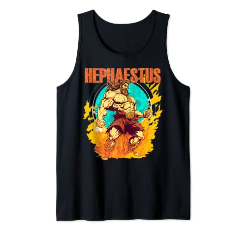 Hefestus Dios de la Forja Antigua Mitología Griega Grecia Mito Camiseta sin Mangas