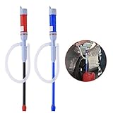 Alecony Elektrische Benzinpumpe, Tragbare Kraftstoffpumpe Kanisterpumpe Umfüllpumpe Absaugpumpe für Flüssigkeiten Benzin Diesel Öl Wasser, Wasserpumpe Siphon Pumpe Batteriepumpe (Mehrfarbig)
