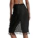 Eicolorte Beach Wrap Skirt for Women Short Sarong Sheer Bikini Swimwear Cover Ups