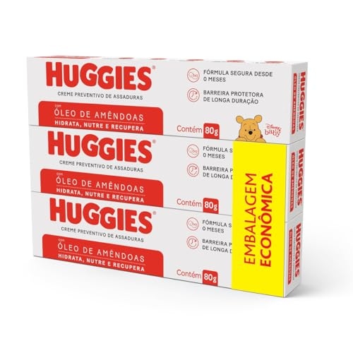 Creme Preventivo Assaduras Huggies Pele Protegida c/3 de 80g