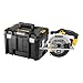 DEWALT - Scie circulaire 18V sans fil avec coffret TSTAK - 3700 trs/min - lame carbure 24 dents 165 mm - inclinaison de lame 50° - profondeur de coupe Max à 90° de 55 mm - DCS391NT- XJ