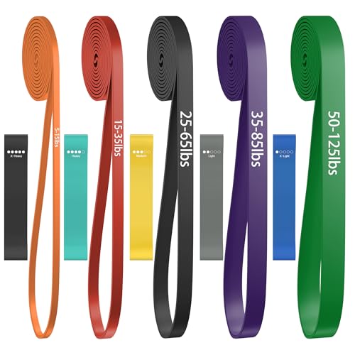 Image of Pull Up Bands, Resistance Bands Set, Exercise Workout Bands for Men & Women, Ideal for Body Stretching, Physical Therapy and Muscle Training