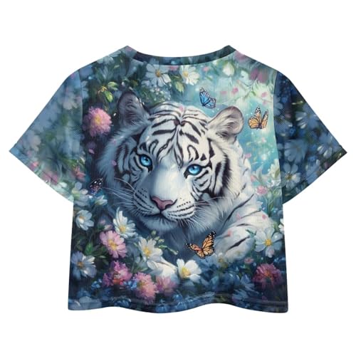 Kids T Shirt Short Sleeve Crop Tops for Girls Summer Clothes Pullover Tees Shirt 5-142