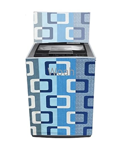 Image of WOAH Top Load Fully Autometic Washing Machine Cover Compatible With ifb samsung bosch whirlpool haier lg and All Brand Universal Size 7kg | 7.5kg | 8kg (Blue Box) D