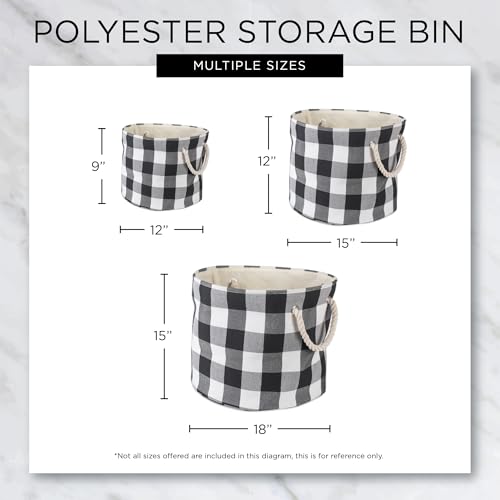 Bone Dry Pet Storage Collection Collapsible Bin, Medium Round, Gray