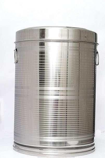 AR ENTERPRISE Stainless Steel Drum - 25 Kg, Silver (B0CXMGYL72) Amazon Price History, Amazon Price Tracker