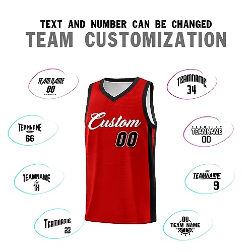 Personalized Your Own Basketball Jersey Sports Shirt Printed Custom Team Name Number Logo for Men Youth4