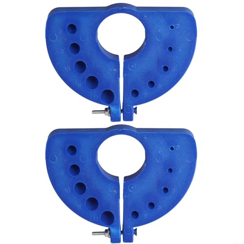 Afilador de brocas para amoladora angular, herramienta de molienda portátil multiespecificación para brocas HSS y cobalto, paquete de 2 con ABS Dur (azul)