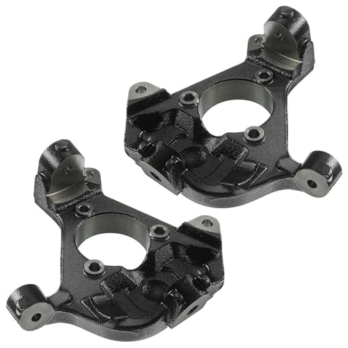 Image of Detroit Axle - Front 2 Steering Knuckles for 1999-2006 Chevy Silverado 1500 2005-2007 Silverado 1500HD, GMC Sierra 1500HD Classic Yukon Tahoe Avalanche Suburban Cadillac Escalade Replacement