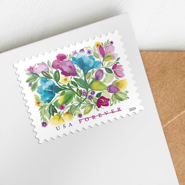 Celebration Blooms 2024 (Sheet of 20) First-Class Mail Forever Postage Stamps