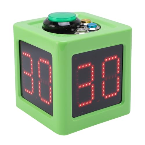 Cubes Timer, 4 Multifunctional Cubes Timer Race for Poker (Green)