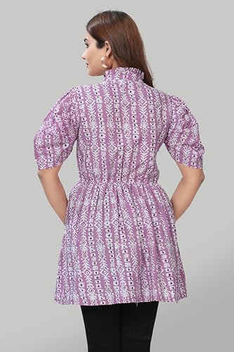 Image of Women Crepe Stylish Solid Trendy Tunic Tops Tops for Women