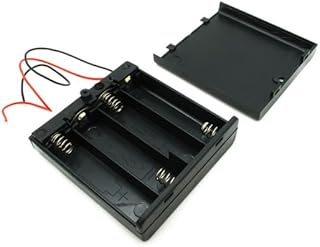 مجموعة أعمال يدوية من 10 قطع 4 × حامل بطارية ايه ايه + مفتاح تشغيل/إيقاف - DIY-Kit09HZDVR44، من داي-كيت