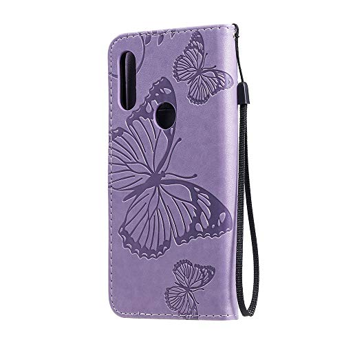 Cotdinforca Moto E 2020 Case Flip Pu Leather Moto E 2020 Wallet Case Shockproof Butterfly Embossing Holder Magnetic Closure Phone Case For Motorola Moto E 2020. Butterfly Purple Kt #TOP2