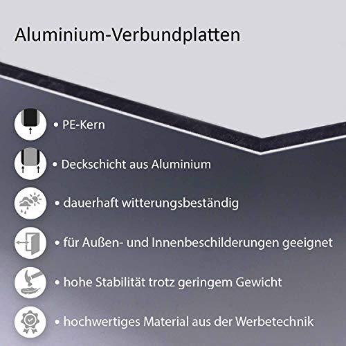 Steckschild Unser Garten ist kein Hundeklo! I Alu-Verbund 16 x 24,5 cm I Hunde koten verboten I Keine Hundetoilette I hin381