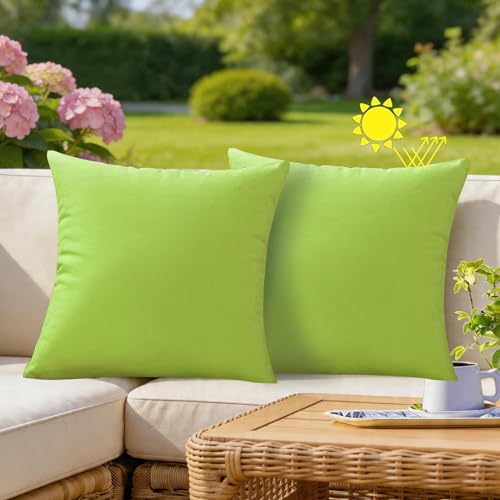 VAKADO Outdoor Waterproof Pillow Covers 18x18 Set 2