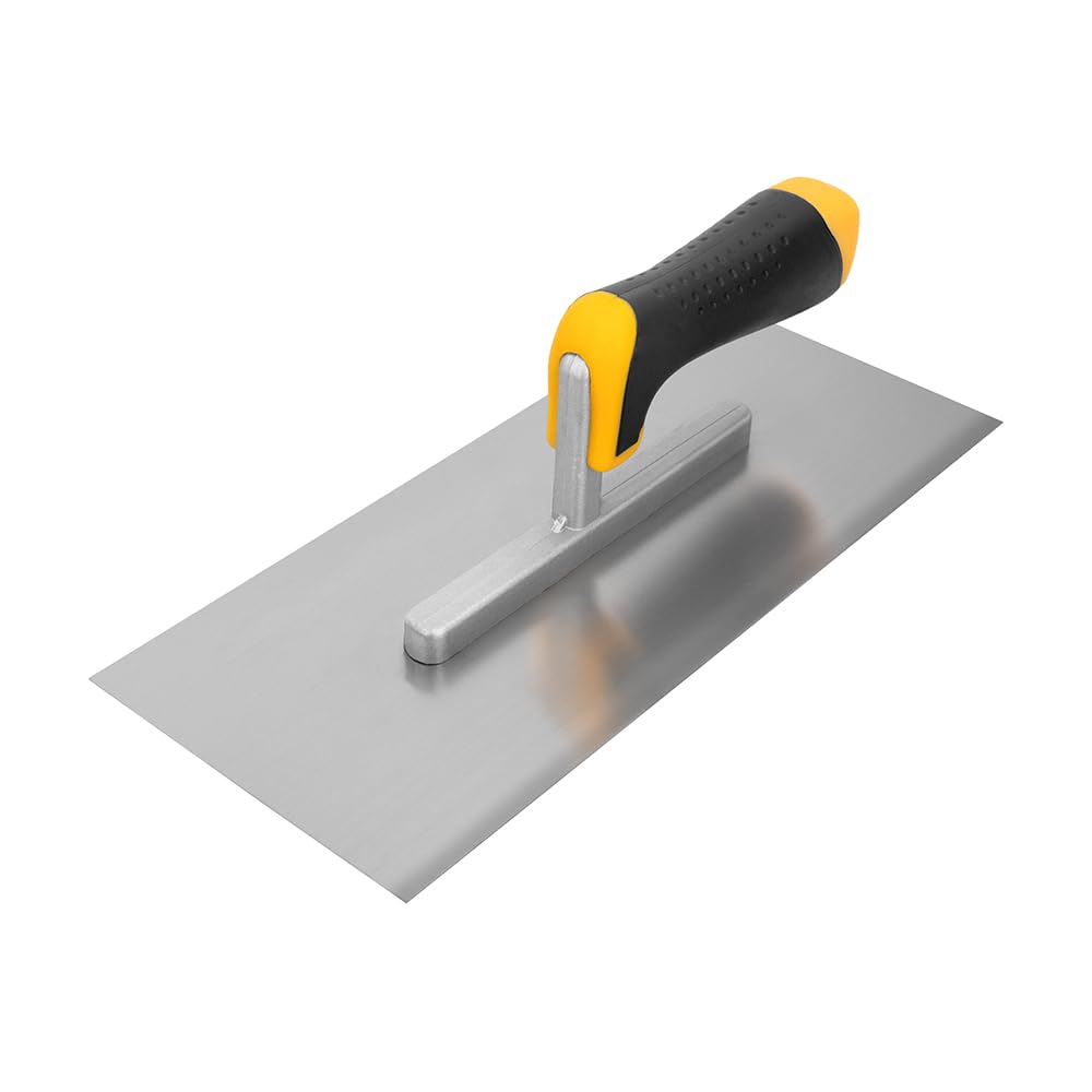 Hardy Working Tools Glättkelle/Glättekelle 12 cm x 28 cm 2K, Serie 28, Kelle für Putz, Spachtelmassen und Klebstoffe