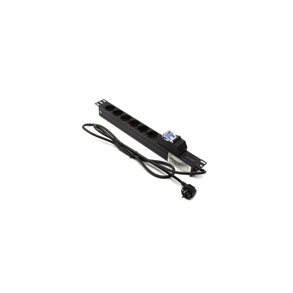 Listwa kablowa Rack 19" 6 X Schuko z magnetottermalnym LA-00030503 Lapara Networking