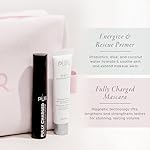 PÜR Minerals Multitasking Essentials Kit - Makeup Gift Set Includes 4-in-1 Correcting Primer, Fully Charged Mascara, 4-in-1 Pressed Mineral Powder & 1 Chisel Brush - Image 4