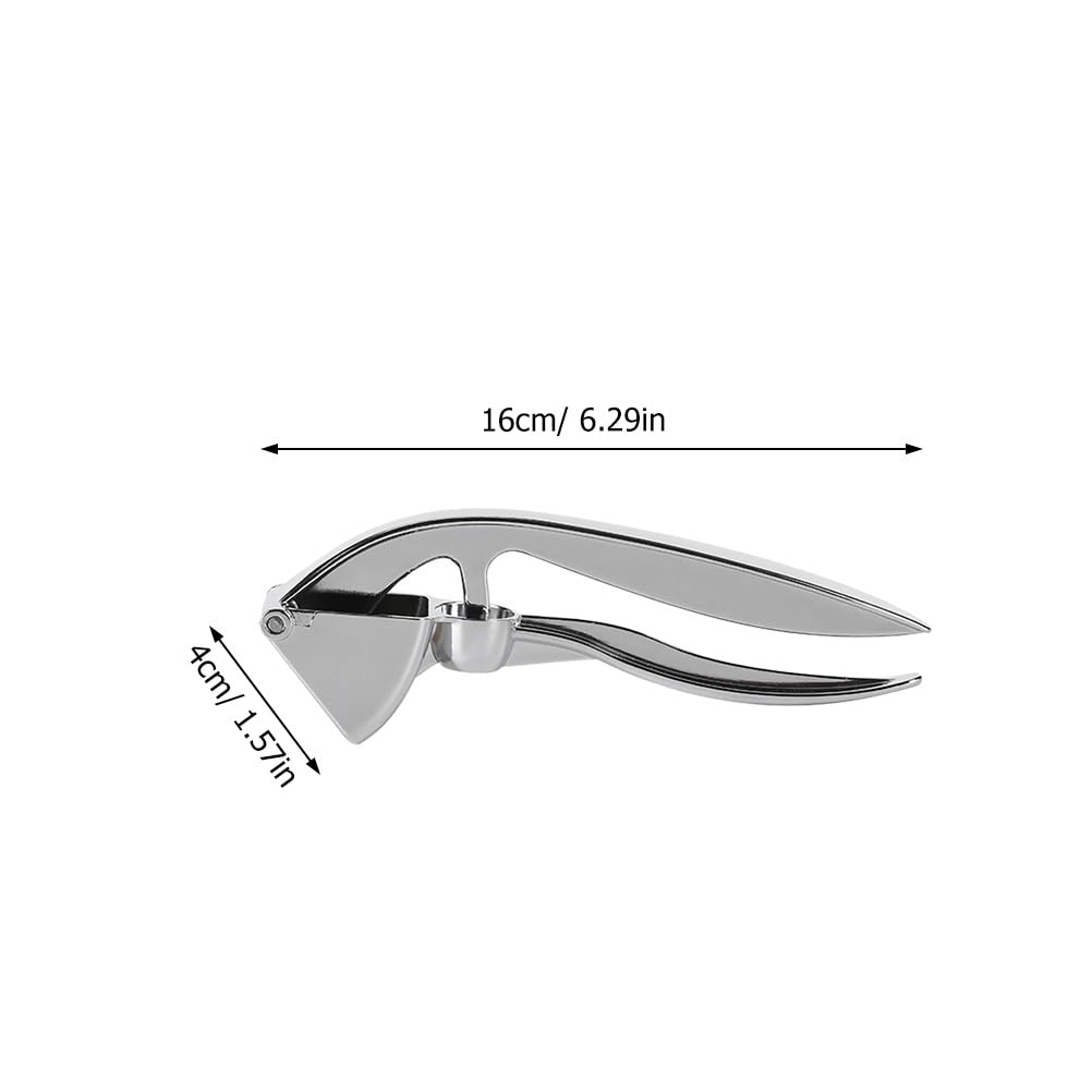 UPKOCH Presse-Ail Inox 16Cm Manuel Pour Cuisine Maison Presse-Gingembre Sans Fuite Ustensile Cuisine Pratique Pour Purée Ail Et Gingembre