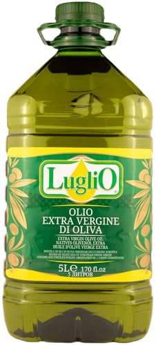 Olio Luglio - Huile d'Olive Extra Vierge (5 Litre) | Huile de Cuisson | Grand Récipient