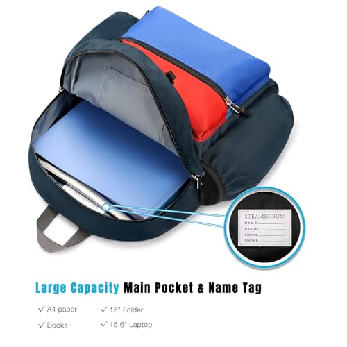 Image of STEAMEDBUN Kids Backpack for Boys 6-8: Toddler Backpack for Preschool Kindergarten - Boys Backpacks for Elementary 4-6
