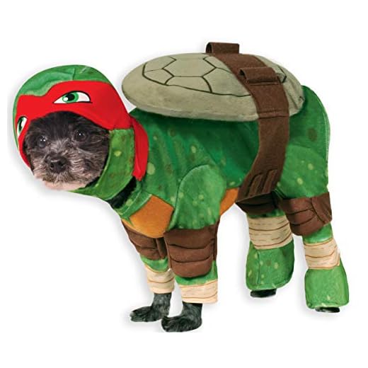 Rubie'S Disfraz Oficial para Perro, Raphael, Tortugas Ninja Mutantes Adolescentes, pequeño