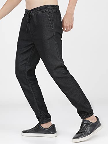 Image of KETCH Mens Jogger FIT Black Jeans