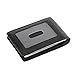 Men's 11 Cards Slots RFID Blocking Slim Wallet Small Leather Bifold Front Pocket Wallet, Black