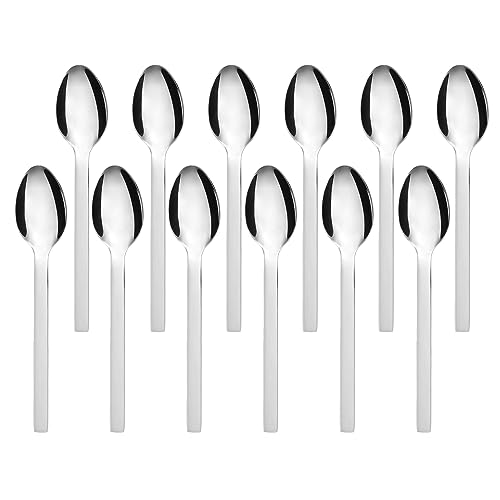 GRÄWE Dessertlöffel/Kaffeelöffel 12 Stück, Edelstahl 18/10, Serie POESIE