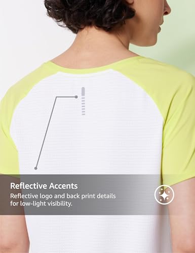 Image of Symbol Premium Women's Solid Regular Fit Sports Stretch T-Shirt | Round Neck | Raglan Sleeve | Moisture-Wicking | Activewear | Running | Gym | Plain (Available in Plus Sizes)